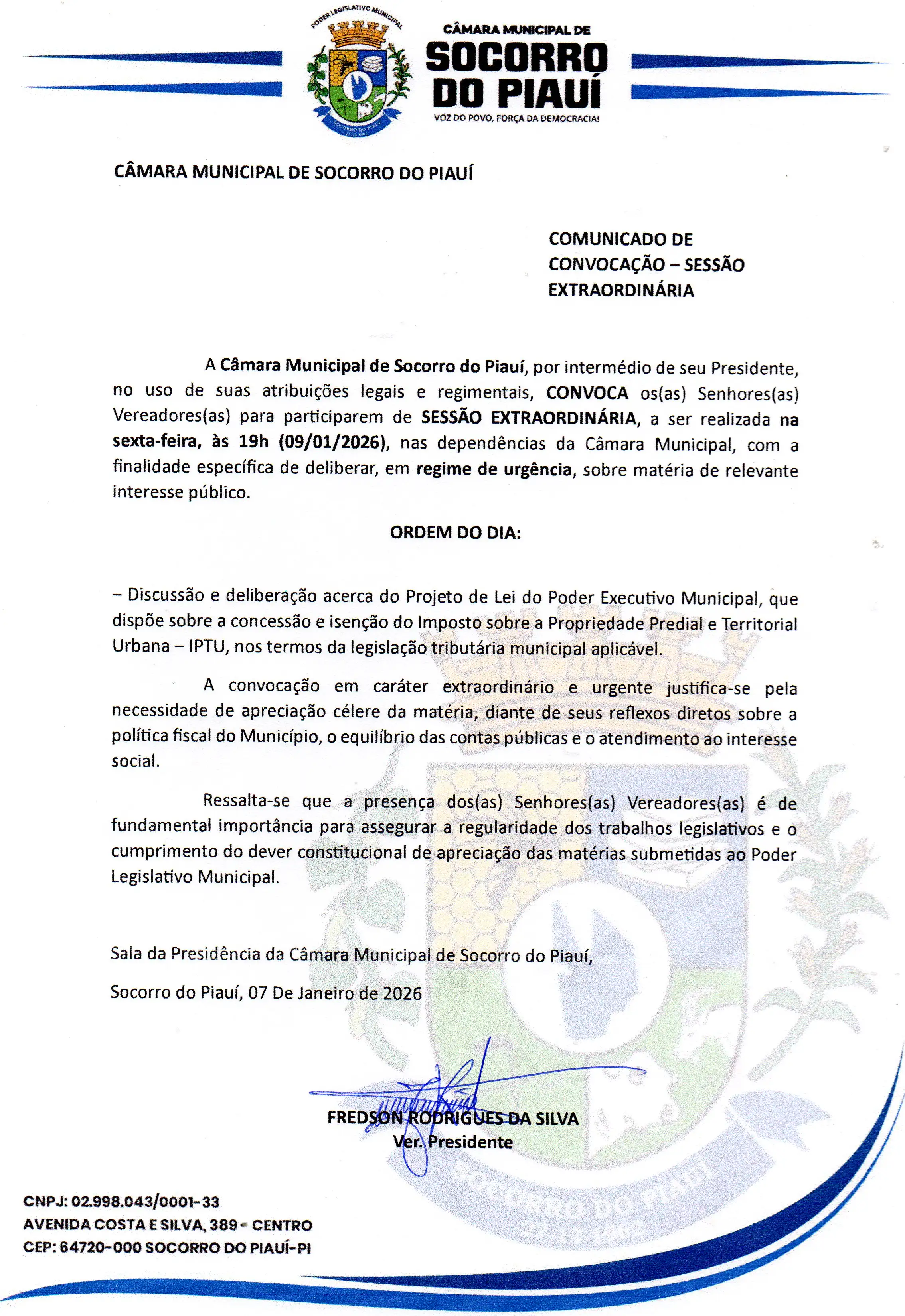 COMUNICADO